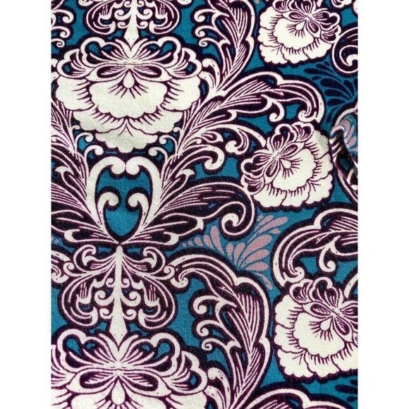 Talbots Cowl Neck Teal Purple Soft Shirt Small - Picture 4 of 6